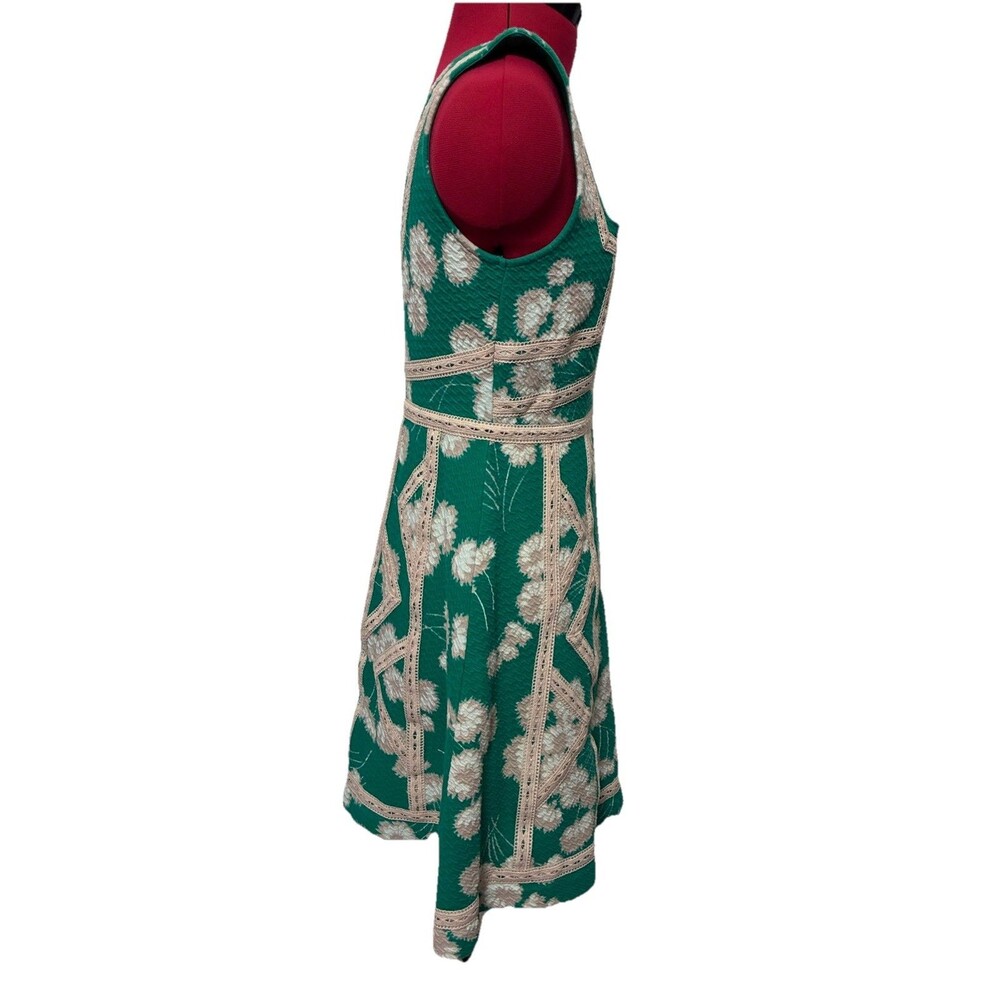 Maeve Anthropologie Green Dandelion Emma Dress Size 6 - Picture 6 of 9